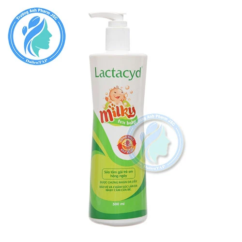 Sữa tắm gội cho trẻ Lactacyd Milky 500ml - Giúp ngăn ngừa rôm sẩy