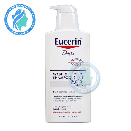 Sữa tắm gội cho trẻ Eucerin Baby Wash & Shampoo 400ml - Giúp da mềm mại