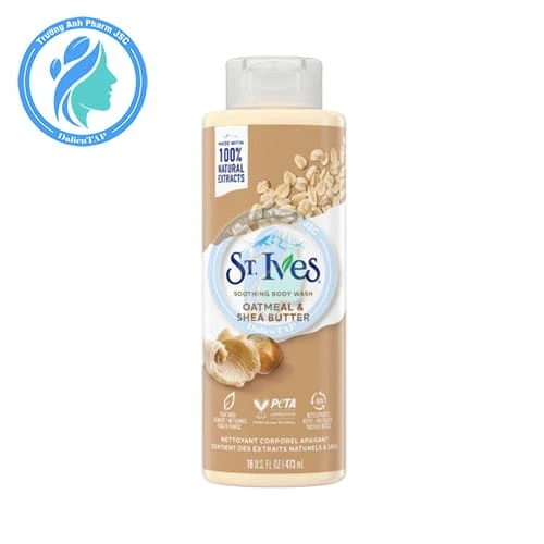 Sữa tắm ST.Ives Oatmeal & Shea Butter 473ml - Giúp làm sạch da hiệu quả