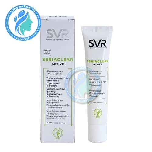 SVR Sebiaclear Active 40ml - Kem giảm mụn, kháng khuẩn