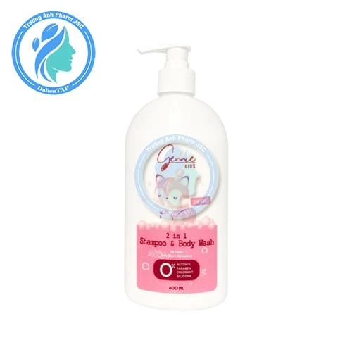 Tắm gội Gennie Baby 2in1 for Girl 400ml - Giúp làm sạch da hiệu quả