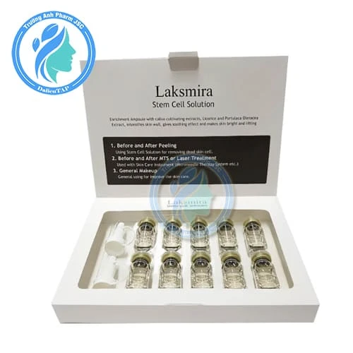 Tế bào gốc Laksmira Stem Cell Solution Water Lightening Skin 50ml - Giúp phục hồi da sau lăn kim