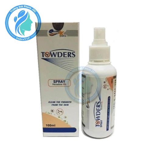 Towders Spray 100ml - Trị tận gốc chấy, rận, ghẻ trên da  