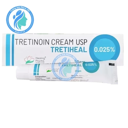 Tretiheal 0.025% 20g (Tretinoin Cream) - Giúp giảm mụn hiệu quả