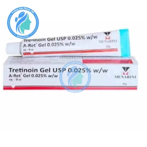 Tretinoin Gel USP 0.025% Menarini - Gel tái tạo, trẻ hóa da