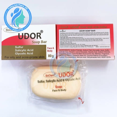 Udor Soap Bar 80g - Bánh xà phòng làm sạch và tẩy nhờn da