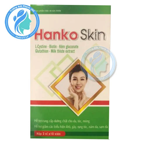 Hanko Skin - Viên uống cung cấp dưỡng chất cho da, tóc, móng hiệu quả