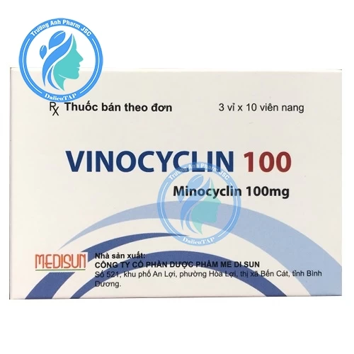 Vinocyclin 100 - Thuốc điều trị nhiễm trùng