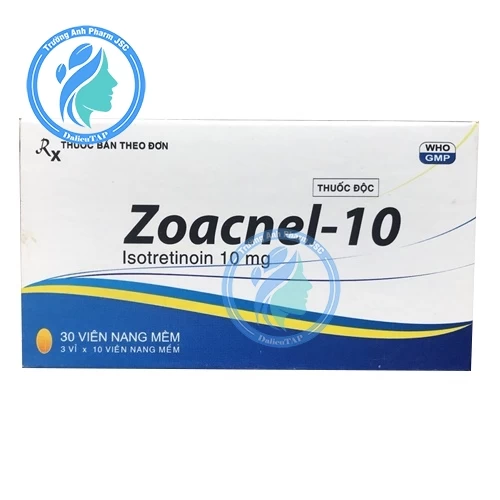 Zoacnel-10 - Thuốc điều trị mụn trứng cá dạng nặng