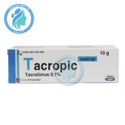 Tacropic 0.1% 10g - Thuốc điều trị chàm thể tạng của Davipharm