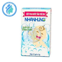 Bột Pha Nước Tắm Trẻ Em Nhân Hưng ( Hộp 12 Gói )