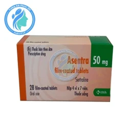 Asentra 50mg - Thuốc điều trị trầm cảm và rối loạn lo âu cộng đồng