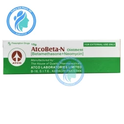 Atcobeta-N 15g - Thuốc trị chàm, vảy nến, viêm da của Pakistan (10 hộp)