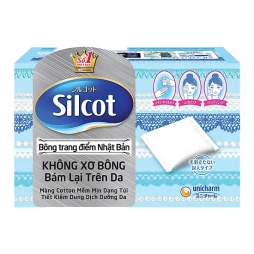 Bông Tẩy Trang Unicharm Nhật Silcot Cao Cấp (hộp 66 miếng)