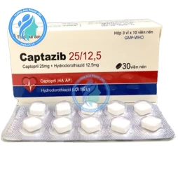 Captazib 25/12,5 Tipharco - Thuốc điều trị tăng huyết áp