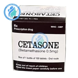 Cetasone - Thuốc điều trị bệnh xương khớp, nội tiết, hô hấp