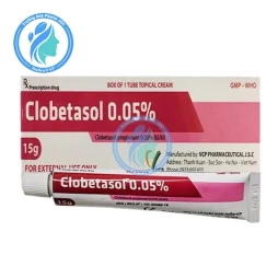 Clobetasol 0.05% 15g VCP - Điều trị viêm, ngứa và các bệnh về da (10 hộp)