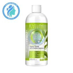 Eveline Facemed+ Mattifying Toning Water With Magma Minerals Matcha Tea 400ml - Nước hoa hồng