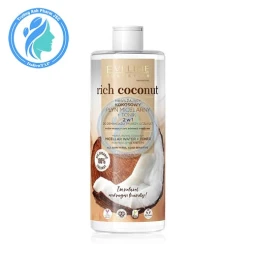 Eveline Rich Coconut Moisturizing Coconut Micellar Water + Toner 500ml - Nước tẩy trang