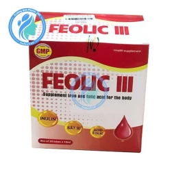 Feolic III Viheco - Phòng và hỗ trợ điều trị các triệu chứng do thiếu máu