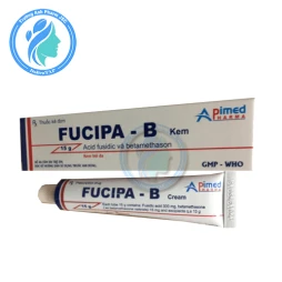 Fucipa - B 15g - Kem bôi trị viêm da nhiễm khuẩn của Apimed