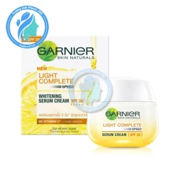 Garnier Mặt nạ giấy Serum Mask Light Complete Brightening Hydration Lemon,Vitamin C & Hyaluron 28g