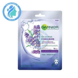 Garnier Mặt nạ giấy Serum Mask Ageless White Firming Hydration Grape Seeds & Hyaluron 28g
