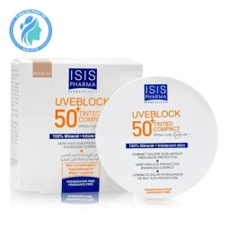 Isis Pharma Uveblock 50+ Tinted Compact - Kem nền chống nắng hiệu quả