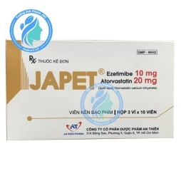 Japet Hộp 30 Viên An Thien Pharma - Thuốc điều trị tăng Cholesterol máu