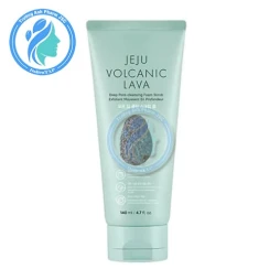 Jeju Volcanic Lava Deep Pore Cleansing Foam Scrub 140ml - Sữa rửa mặt hạt mịn