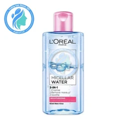 L'Oreal Micellar Water Moisturizing 3-In-1 400ml - Nước tẩy trang cấp ẩm cho da thường và da khô