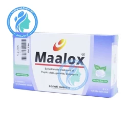 Maalox (viên nén) - Thuốc trị đầy hơi, chướng bụng, khó tiêu