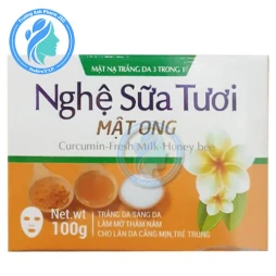 Mặt nạ Nghệ Sữa Tươi Mật Ong 100g - Ngăn ngừa lão hóa da