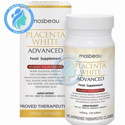 Mosbeau Placenta White Advanced - Viên uống làm đều màu da