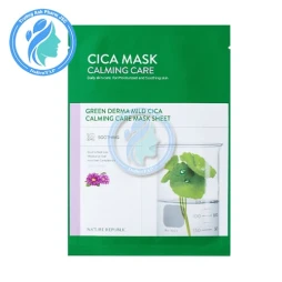 Nature Republic Green Derma Mild Cica Calming Care Mask Sheet 25ml - Mặt nạ giấy cấp ẩm