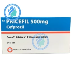 Pricefil 500mg - Thuốc điều trị nhiễm khuẩn đường hô hấp