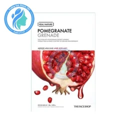 Real Nature Pomegranate 20g - Mặt nạ cấp ẩm và chống oxy hóa