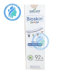 Bioskin Junior Face & Body Wash 200ml - Sữa rửa mặt và tắm toàn thân cho bé