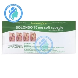 Solondo 10mg - Thuốc điều trị mụn trứng cá nặng của Hàn Quốc