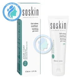 Soskin Mattifying Gel Cream 40ml - Điều tiết bã nhờn