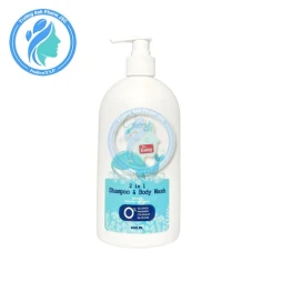 Tắm Gội Gennie Baby 2in1 for Baby 400ml - Giúp làm sạch da hiệu quả