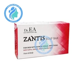 Zantis Soap Bar 80g - Xà phòng làm sạch da, ngăn ngừa mụn hiệu quả