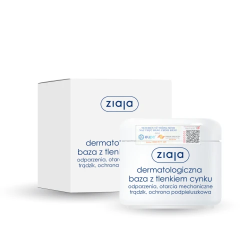 Ziaja Dermatological Base With Zinc Oxide 80g - Giúp giảm viêm da của Ba Lan